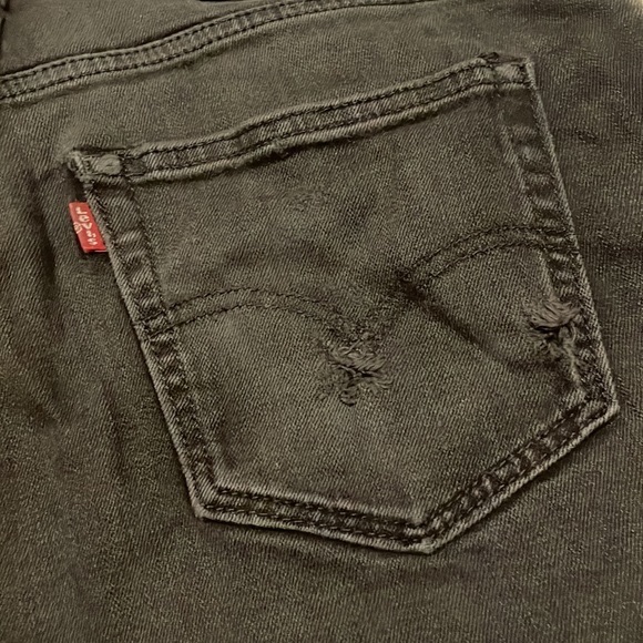 Levi’s 502 Jaime Balmes #8 Black Denim Cut Off Jean Shorts with Patches W32 - Picture 6 of 10